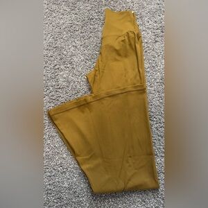 Offline Aerie NWT Real MeSuper Flare High Rise Short Inseam Size Medium Mustard